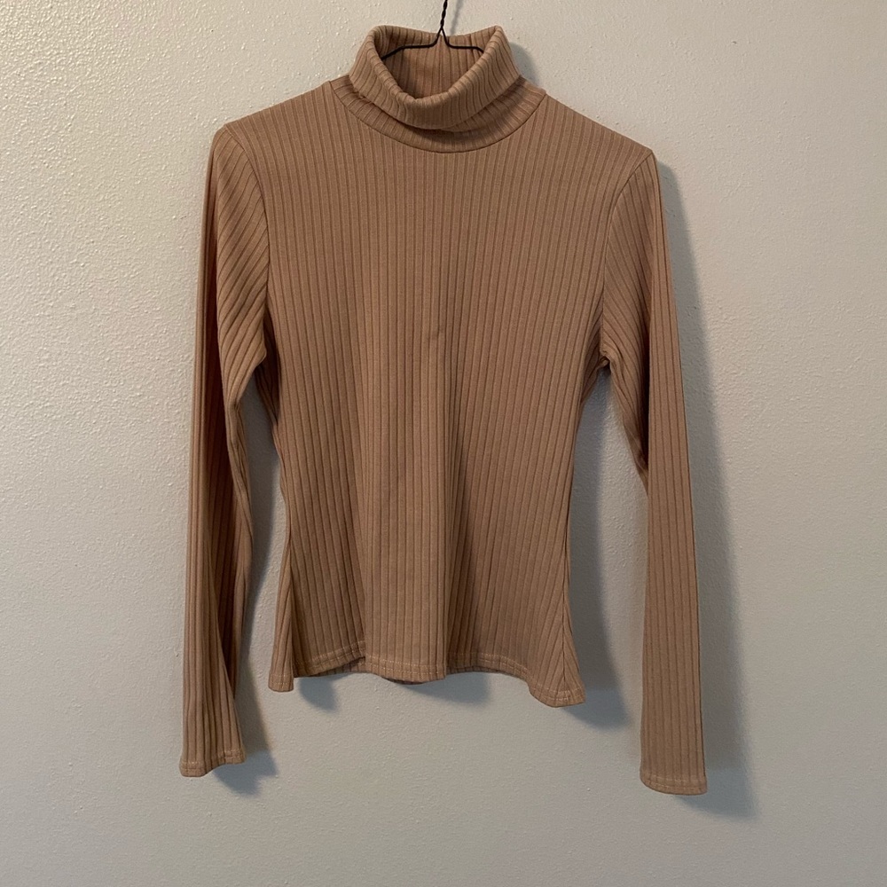 Nasty Gal Tan/ Beige Turtleneck sweater